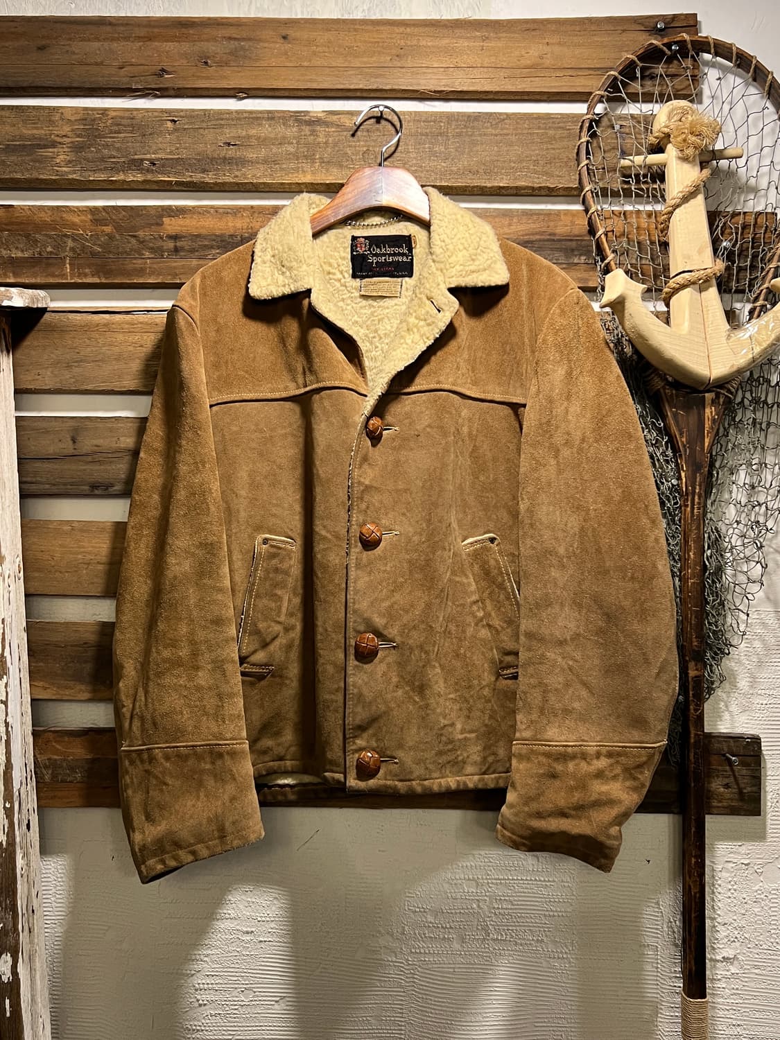 [M]70's Sears USA 오크브룩 스포츠웨어 리얼 스웨이드 자켓 상품이미지1