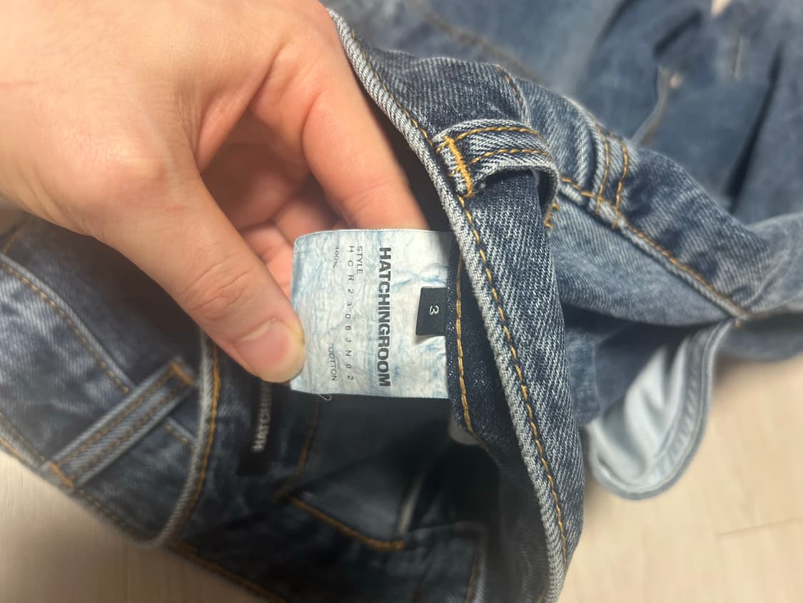 해칭룸 인디고 와이드 팬츠 사이즈3 상품이미지4