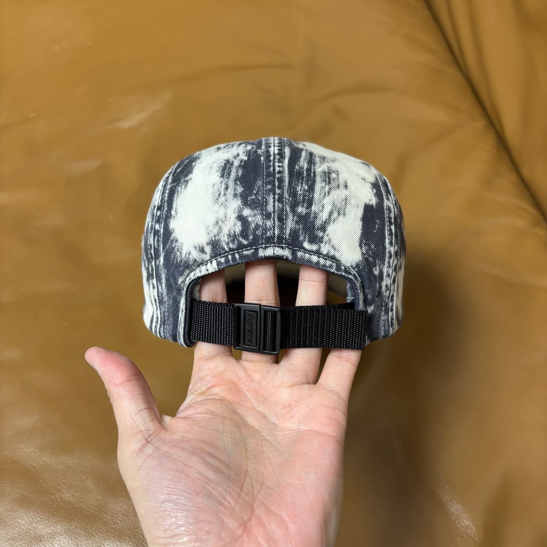 슈프림 캠프캡 모자 박스로고 워시드 블랙 상품이미지7