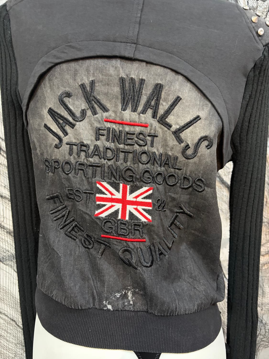 punk union jack studs knit jacket  상품이미지9