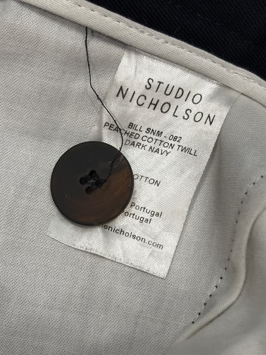 스튜디오니콜슨 빌팬츠 네이비 라지 상품이미지3