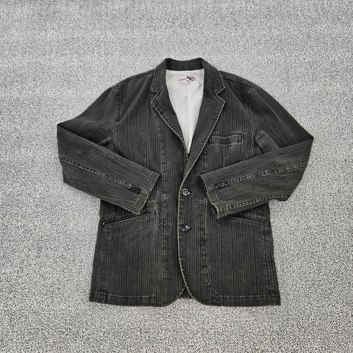 [L] 정글스톰 스트라이프 블레이저 빈티지 자켓 1103JM2 상품이미지1