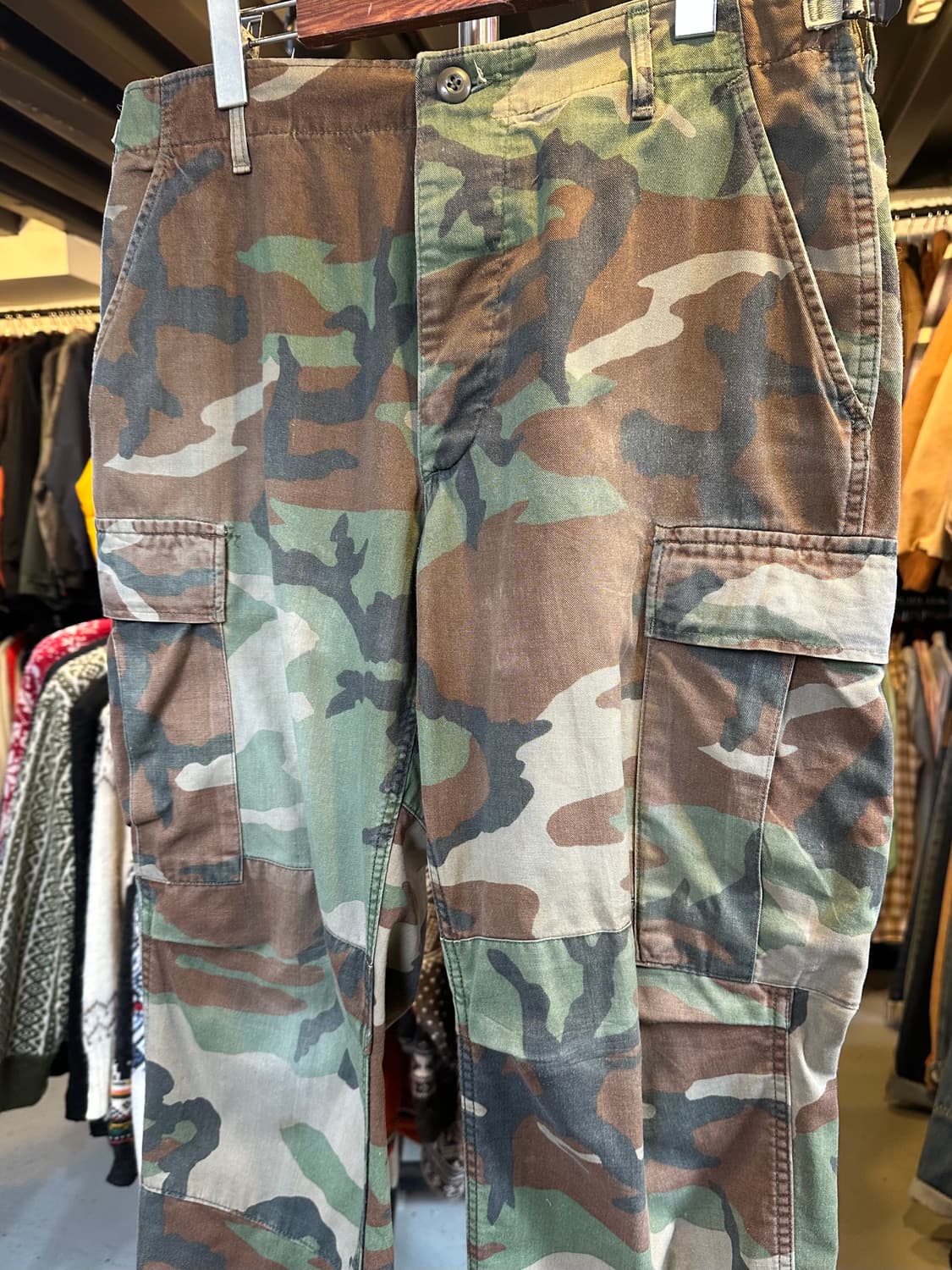 80s Us Army 미군 우드랜드 카모 BDU 팬츠 상품이미지4