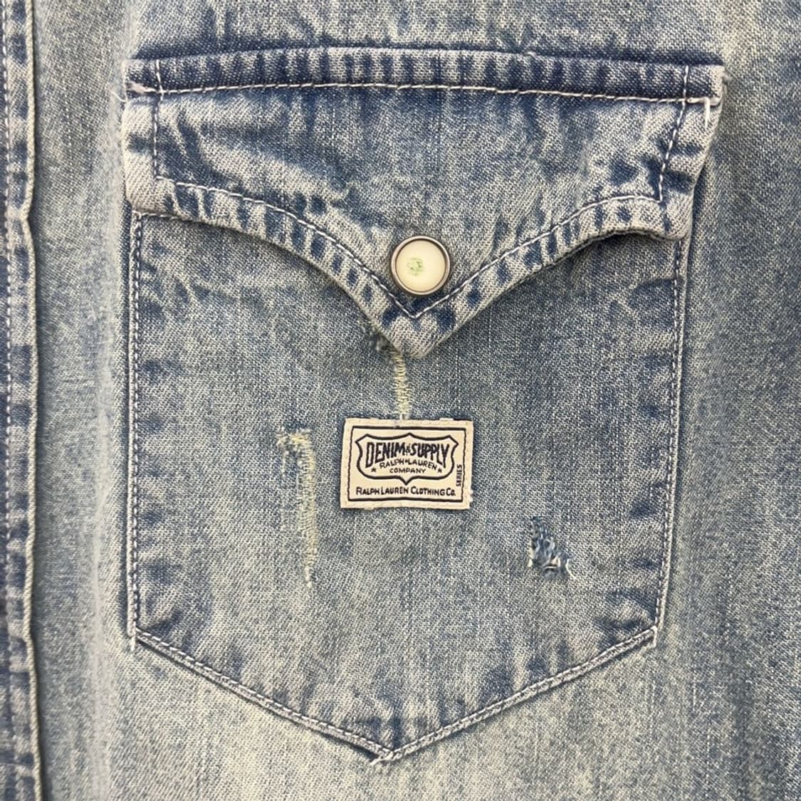 데님앤서플라이 랄프로렌 컨트리 빈티지 데님 셔츠 M C08519 상품이미지9