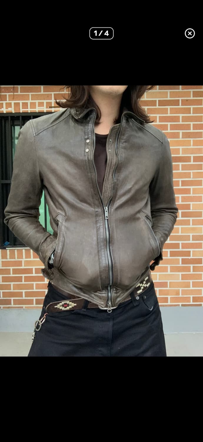 솔리드옴므 쉽스킨 레더자켓 상품이미지1