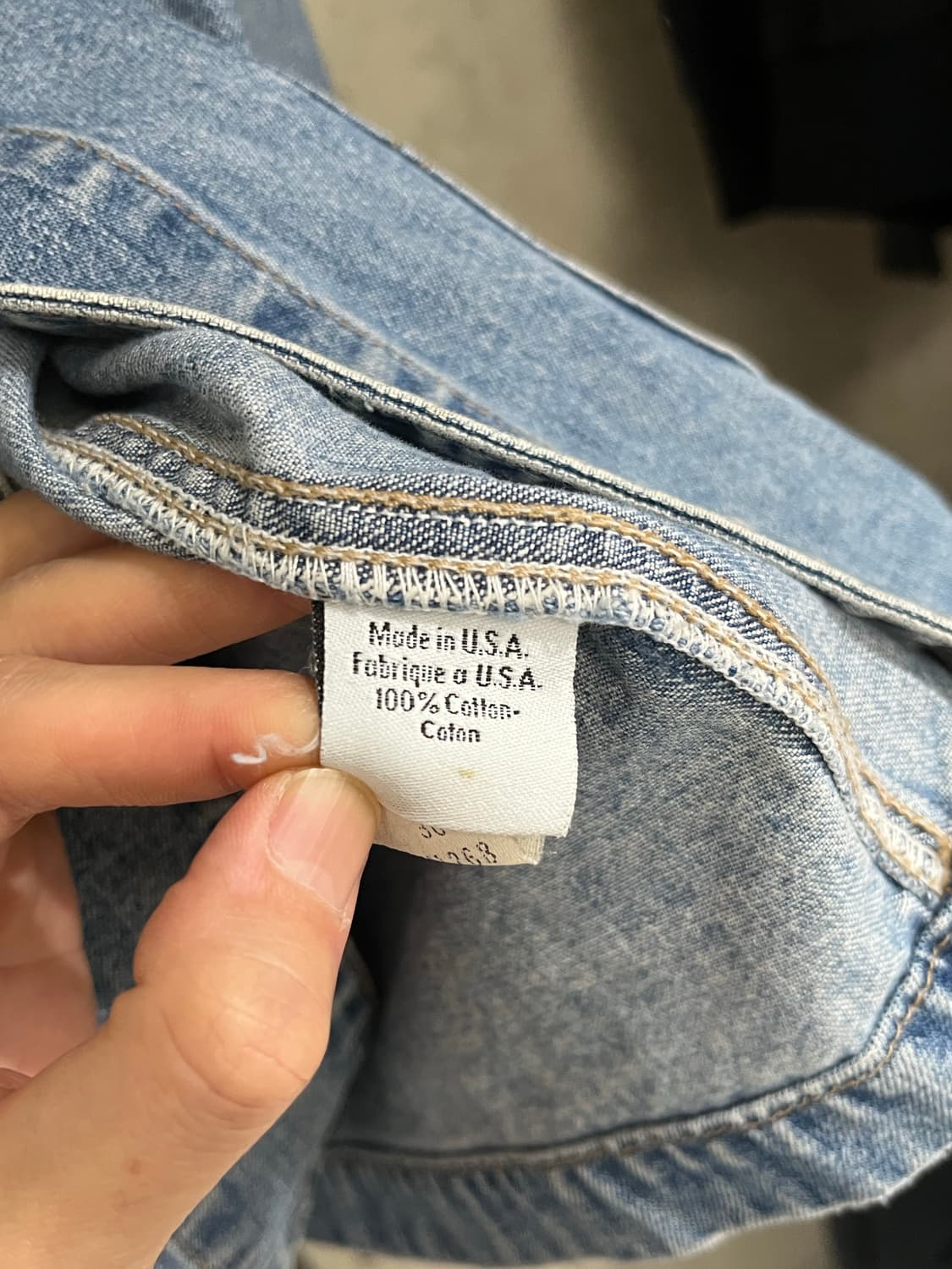 90s USA CALVIN KLEIN DENIM CHORE COAT 상품이미지10