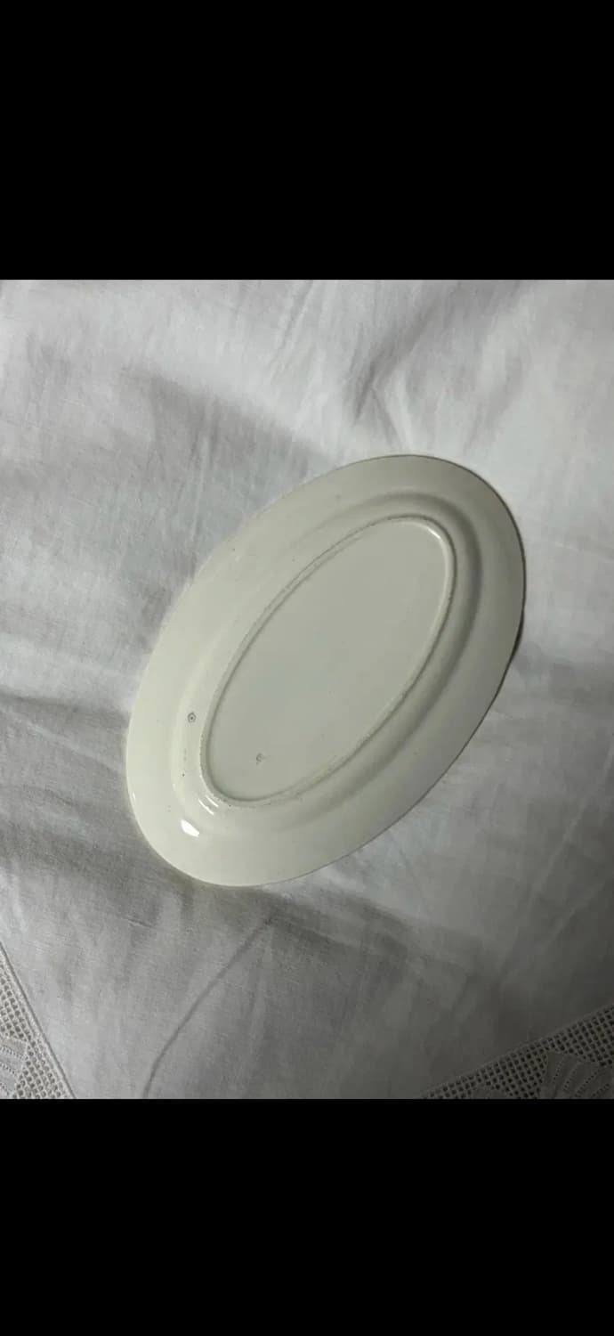 프랑스 앤틱 뤼네빌 오발플레이트 상품이미지2