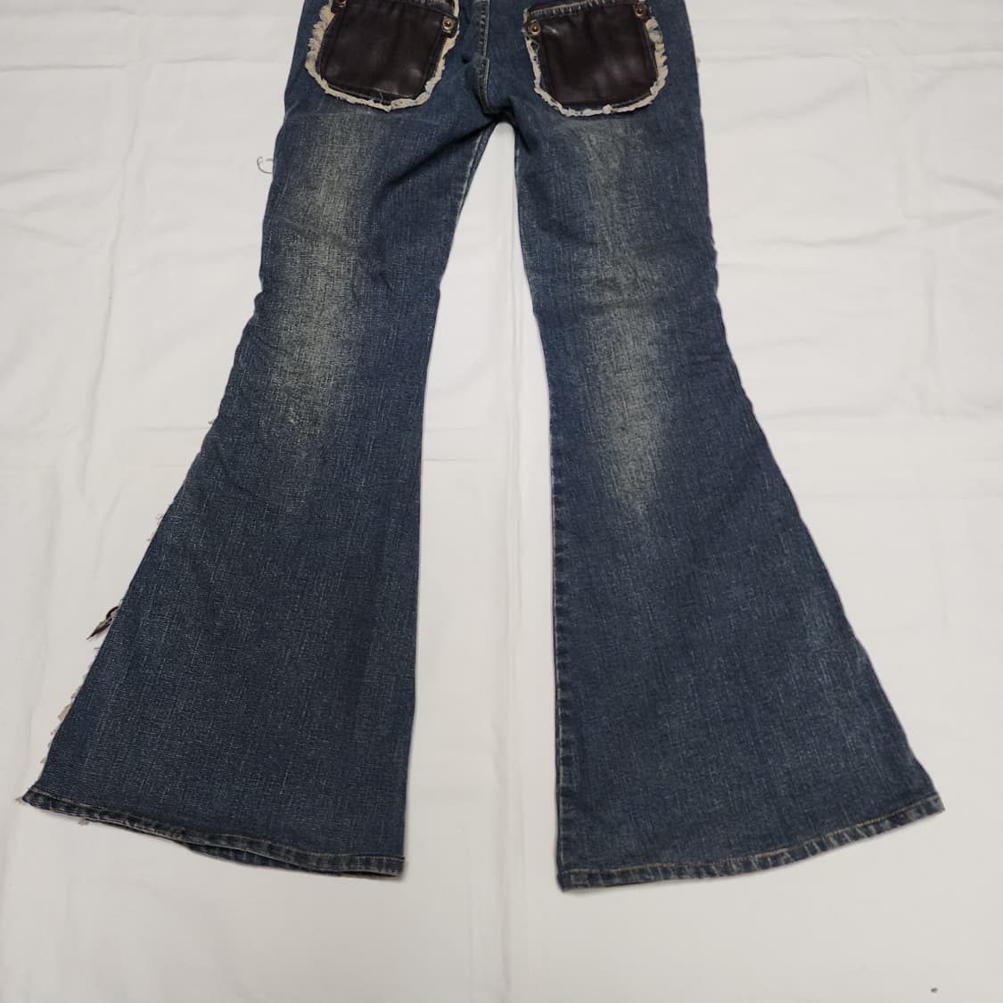빈티지 Y2k 갸루 나나 부츠컷 플레어 데님팬츠 상품이미지7