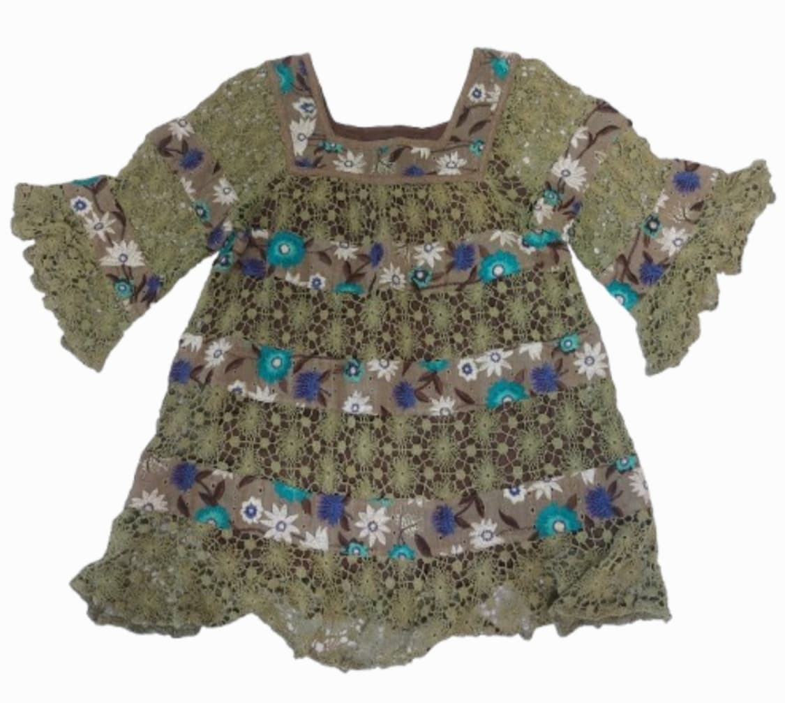 모리걸 페어리 꽃무늬 레이스 블라우스 상품이미지1