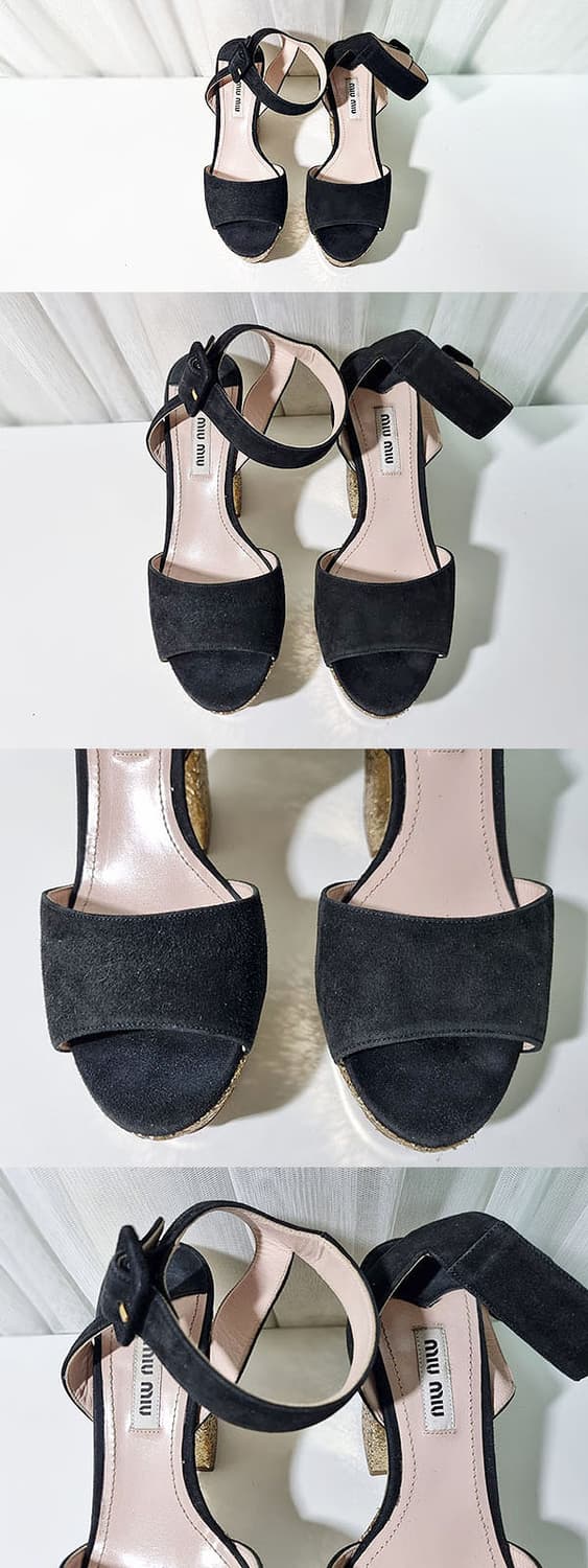 미우미우 스웨이드 샌들 225~230 상품이미지2