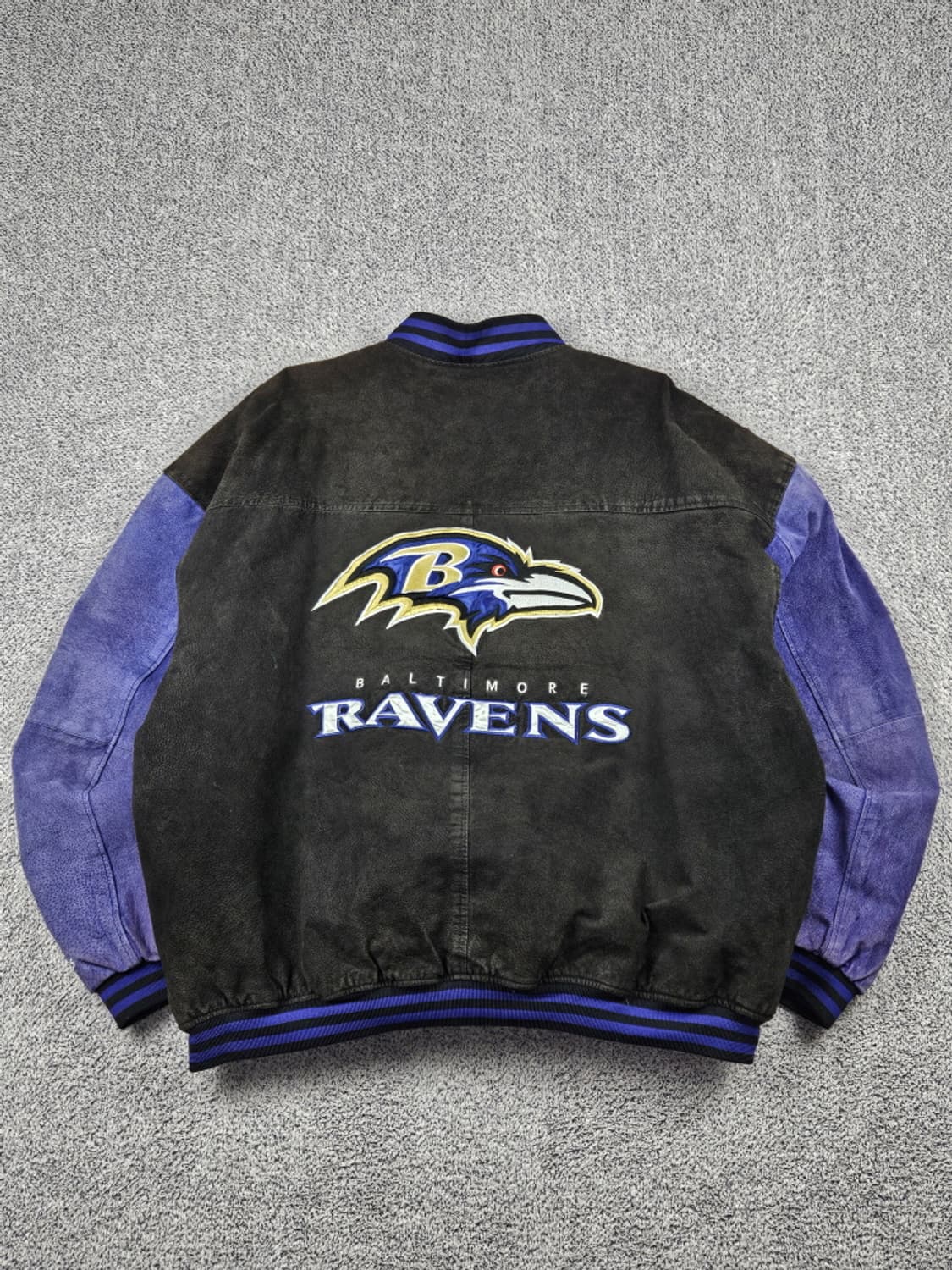 NFL 게임데이 볼티모어 레이븐스 가죽 바시티자켓 (2XL)/ 10213 상품이미지1