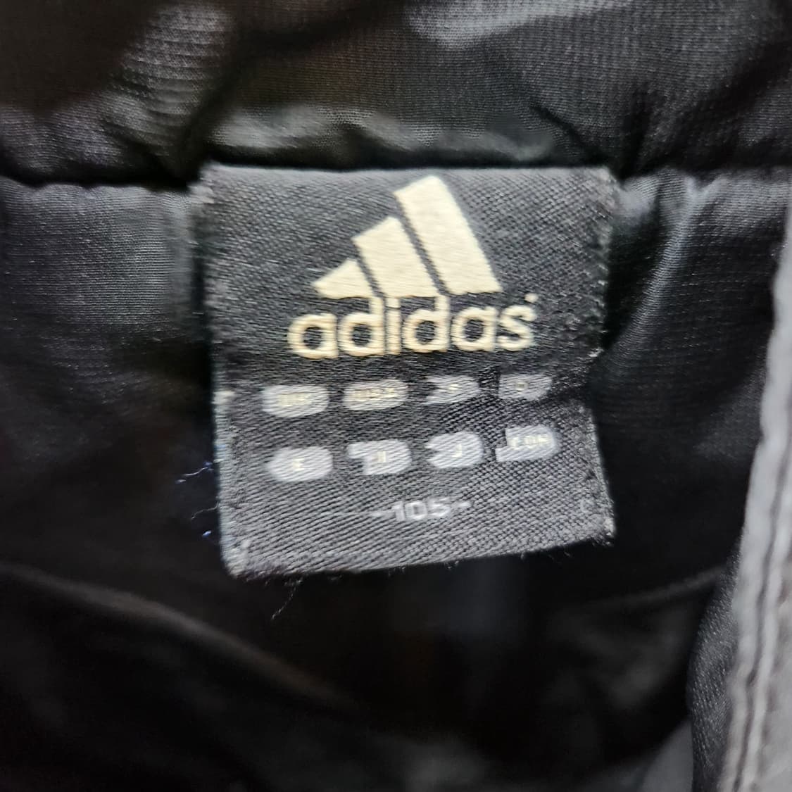 올드스쿨 아디다스 삼선 누빔 스트링 점퍼 105(2XL) 상품이미지6