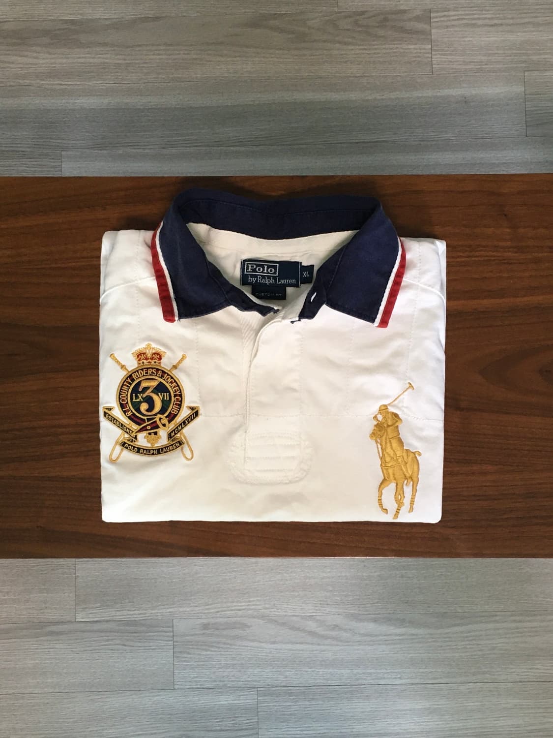 폴로 빅포니 긴팔 럭비티 아이보리 상품이미지1