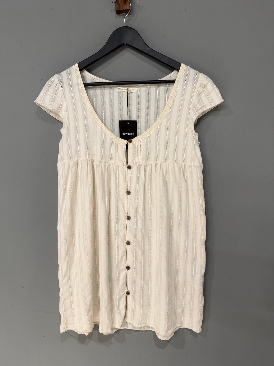button-up stripe detail blouse 상품이미지5