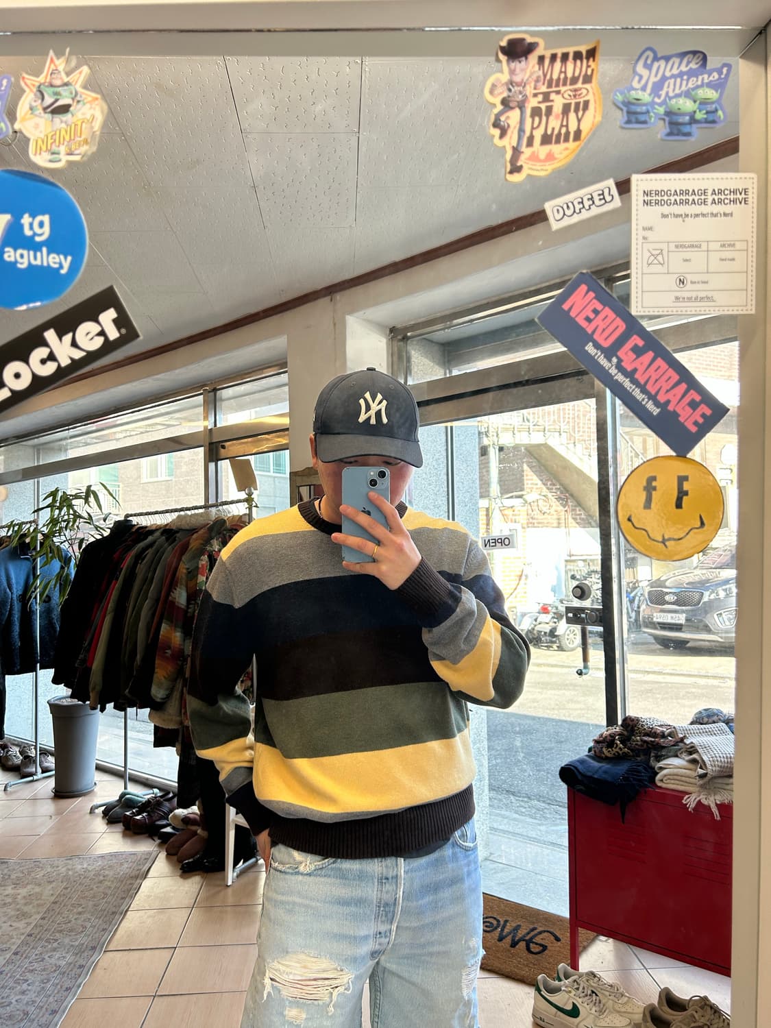 00’s 타미힐피거 칼라블럭 니트 상품이미지5