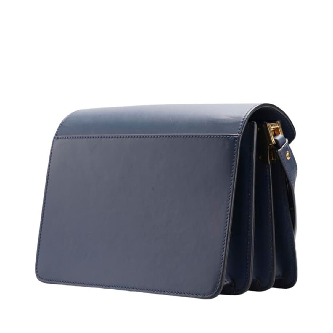 (중고) 마르니 네이비 카프스킨 트렁크 미듐 숄더백 상품이미지2