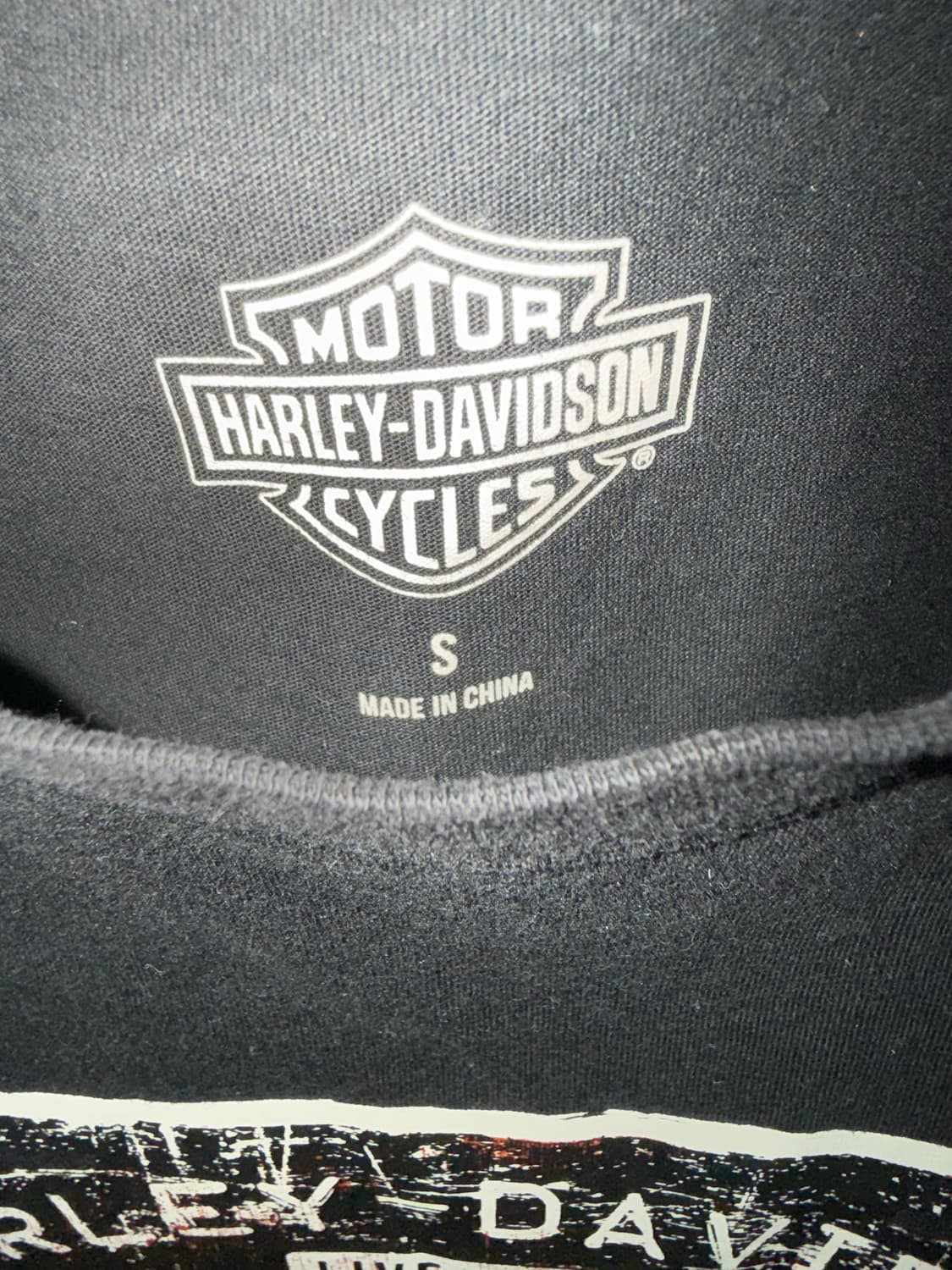 할리데이비슨 블랙 프린팅 반팔 티셔츠 상품이미지4