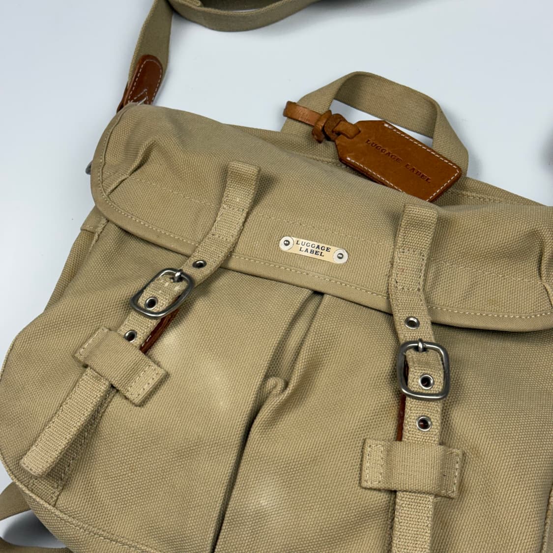 요시다포터 러기지라벨 투웨이 캔버스 백팩 상품이미지4