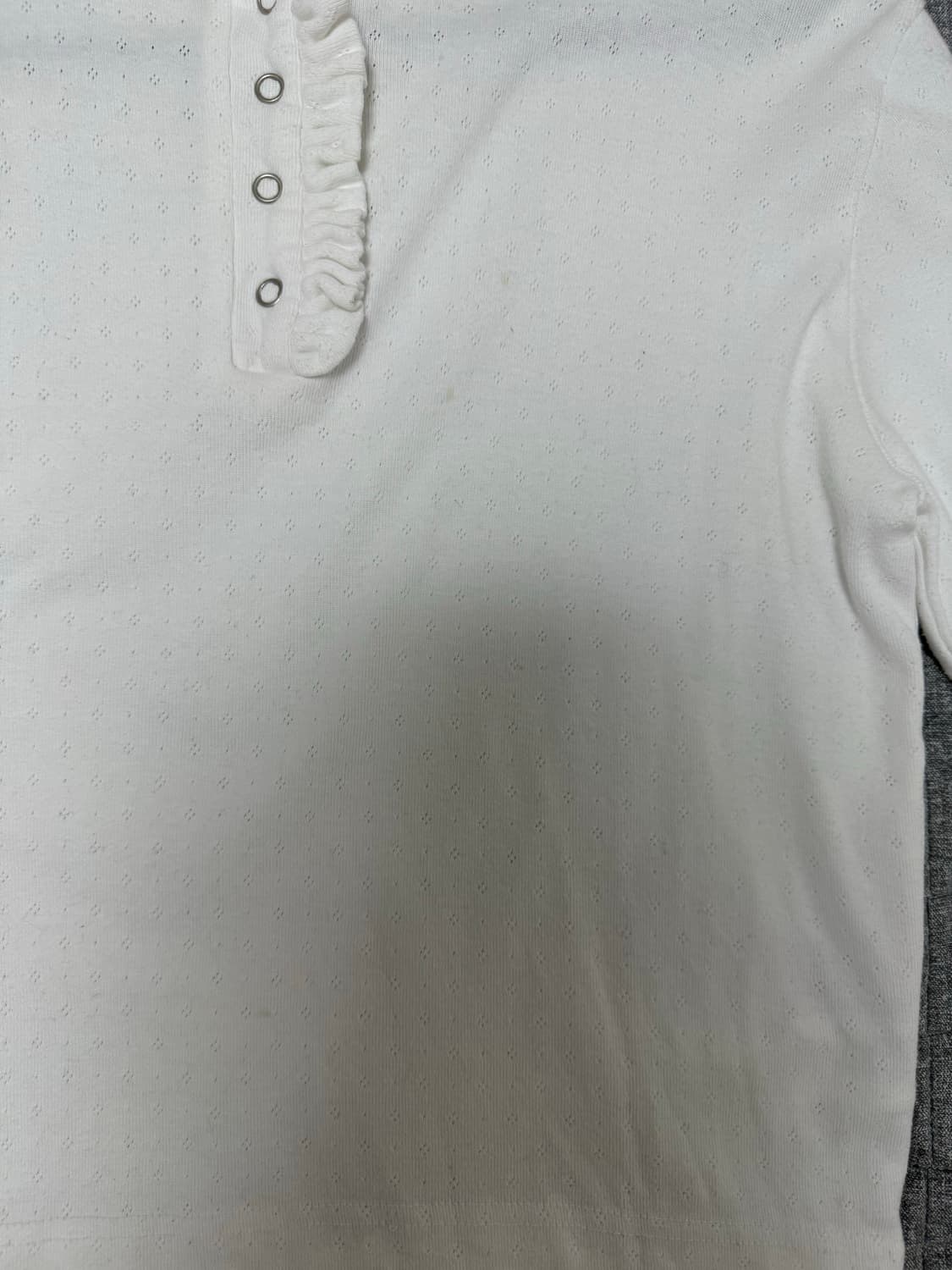 오헤시오 round collar frill long t-shirt  상품이미지3