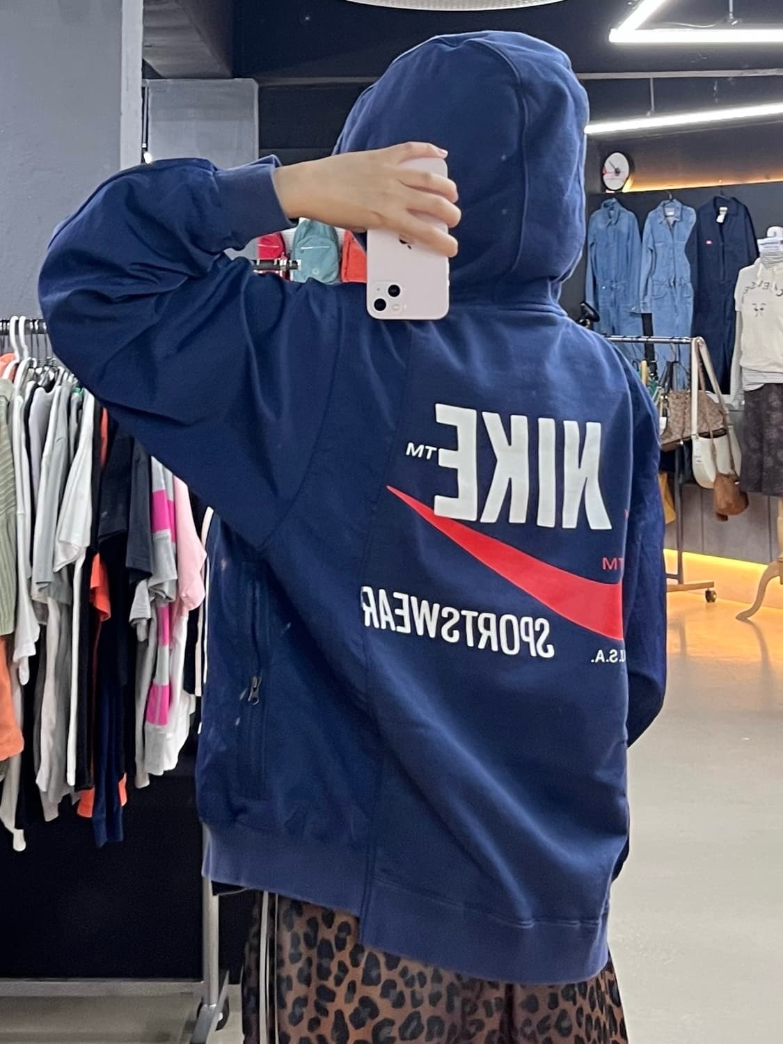 나이키 nsw 후드 brs 미드나잇 네이비 후드 상품이미지2