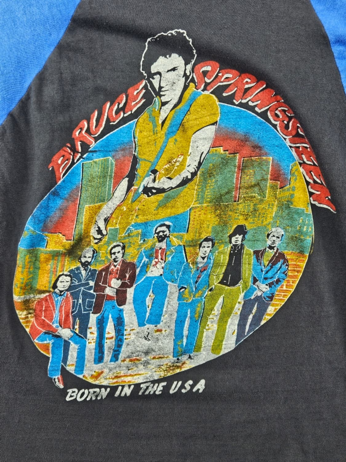 80's USA 브루스스프링스틴 싱글스티치 롱슬리브 (S추정)/11950 상품이미지9