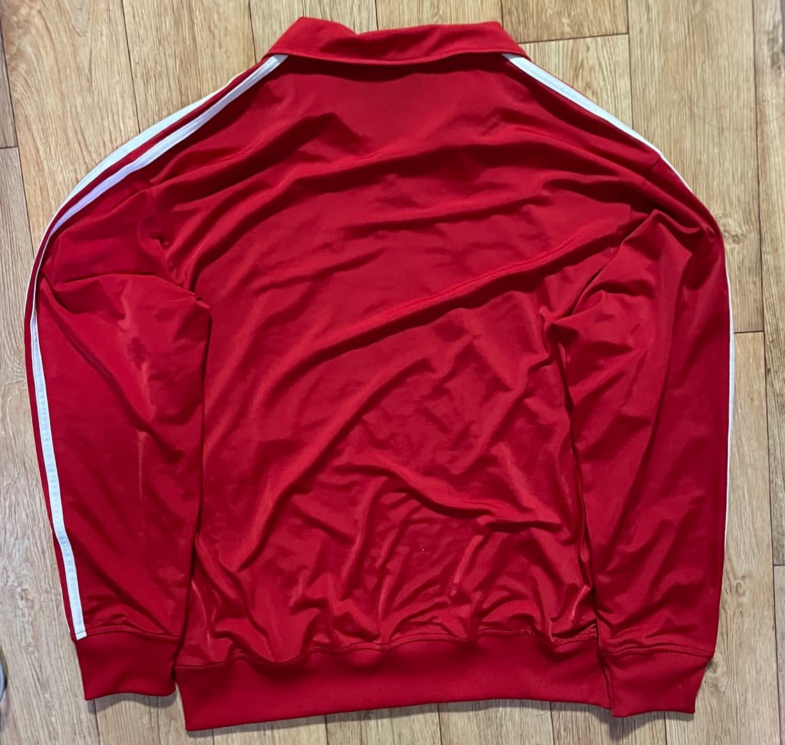 아디다스 레드 파이어버드 트랙탑 져지 2xl 3xl 자켓 흰빨 집업 상품이미지2