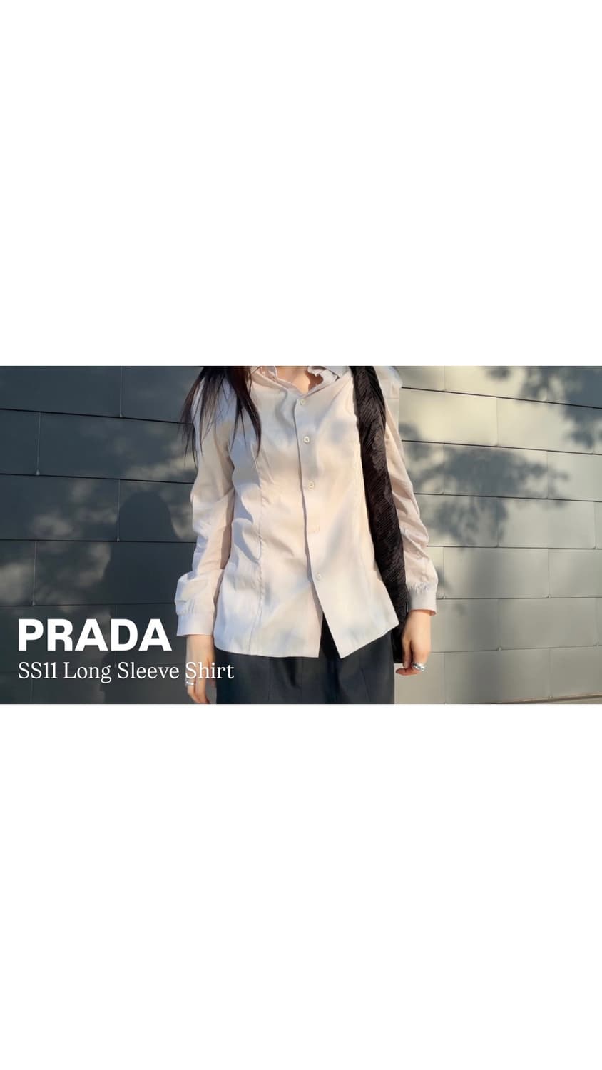 SS11 Prada Long Sleeve Shirt 상품이미지1