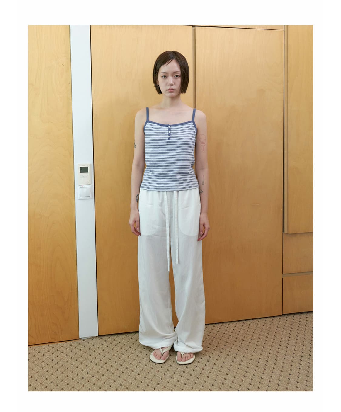 Stripe sleeveless_Blue 상품이미지2