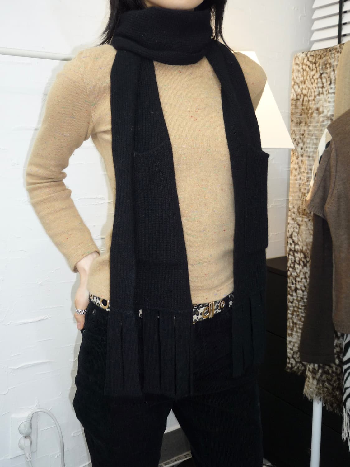 pocket black muffler 상품이미지2