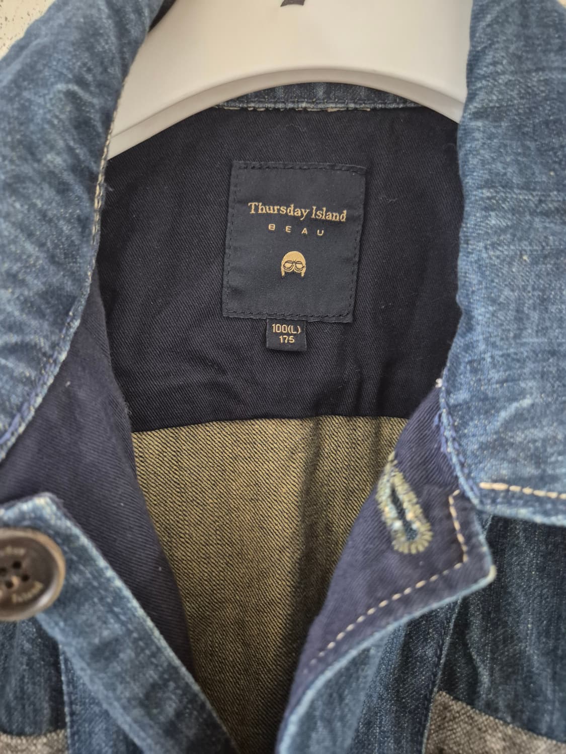 [100]써스데이아일랜드 빈티지 y2k 청자켓 Men 상품이미지4