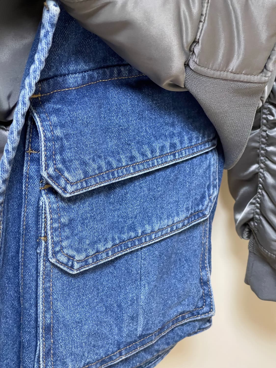 준지 데님 봄버 쟈켓  상품이미지7