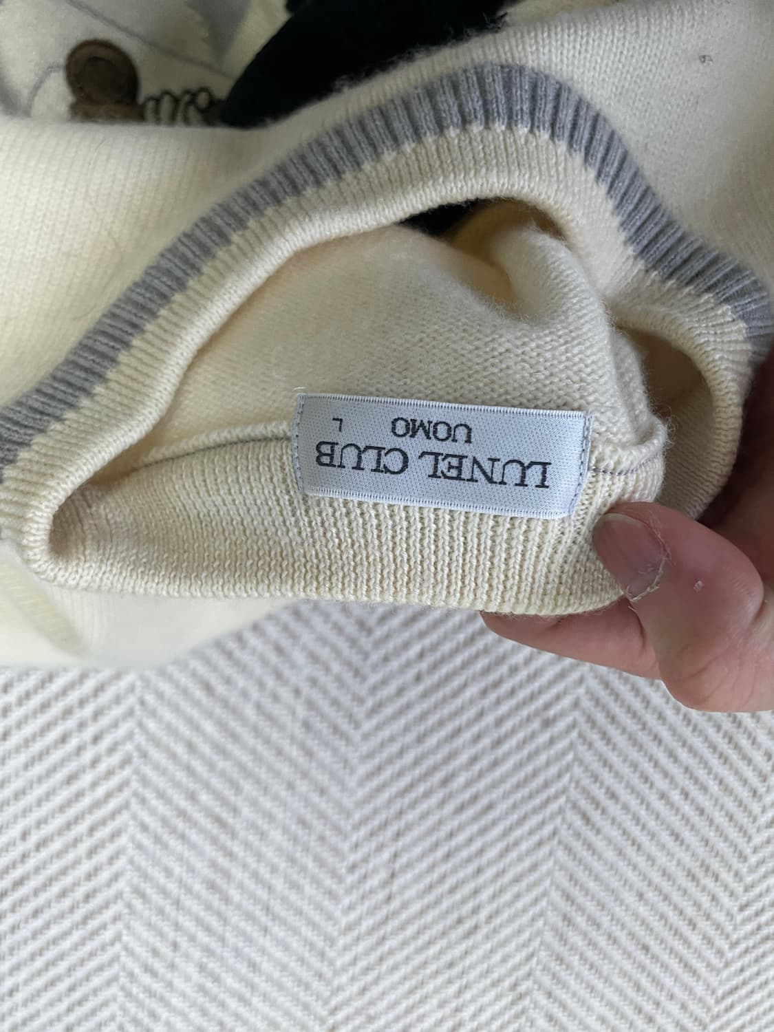 Lunel uomo 태리 코튼 빈티지 울 니트 상품이미지8