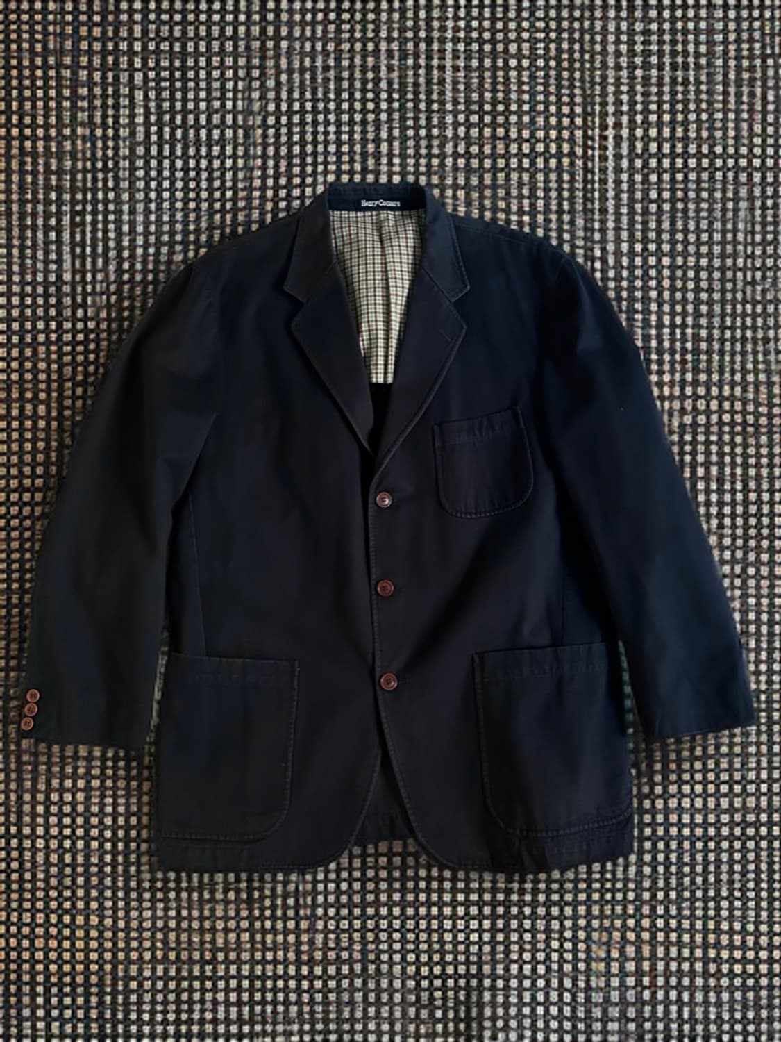 헨리코튼 네이비 코튼 블레이저 Made in Japan 상품이미지1