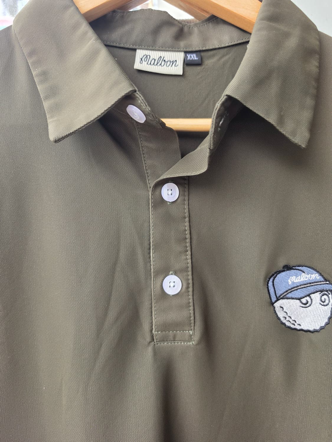 말본 골프 반팔 카키색 폴로티 - XXL 상품이미지7