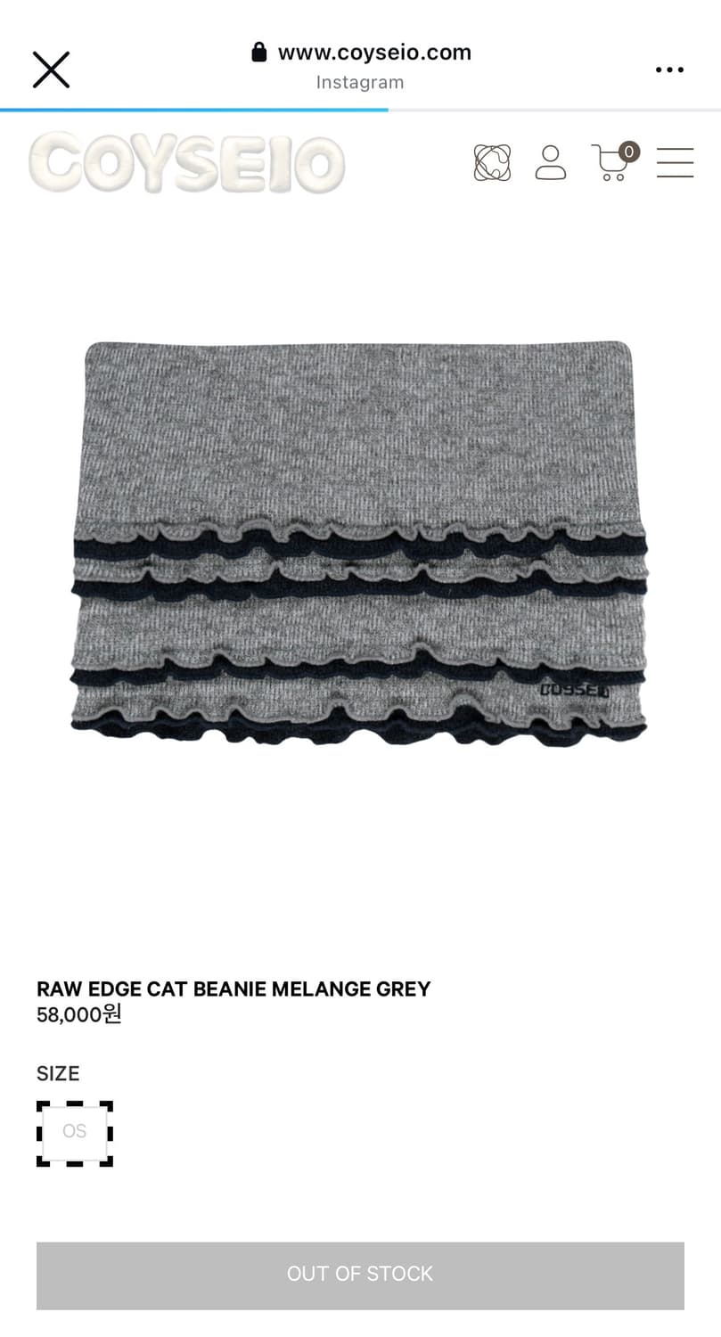 코이세이오 캣비니 그레이 상품이미지2