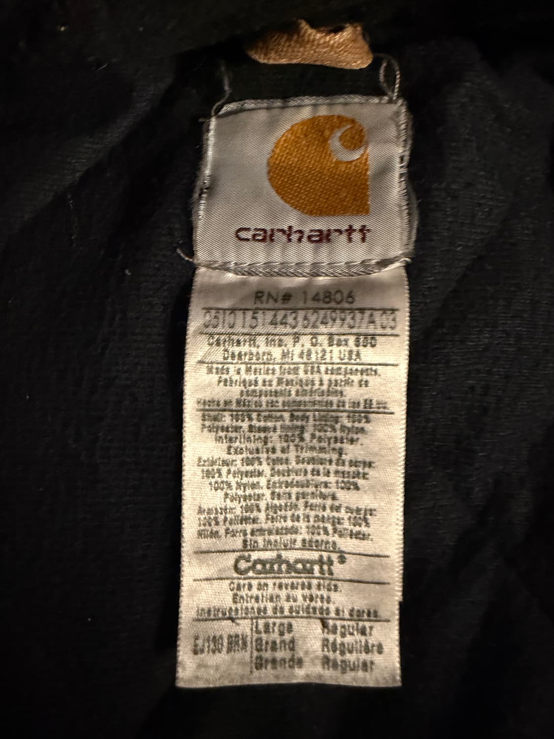 칼하트 EJ130 유럽판 액티브 자켓 L 상품이미지2