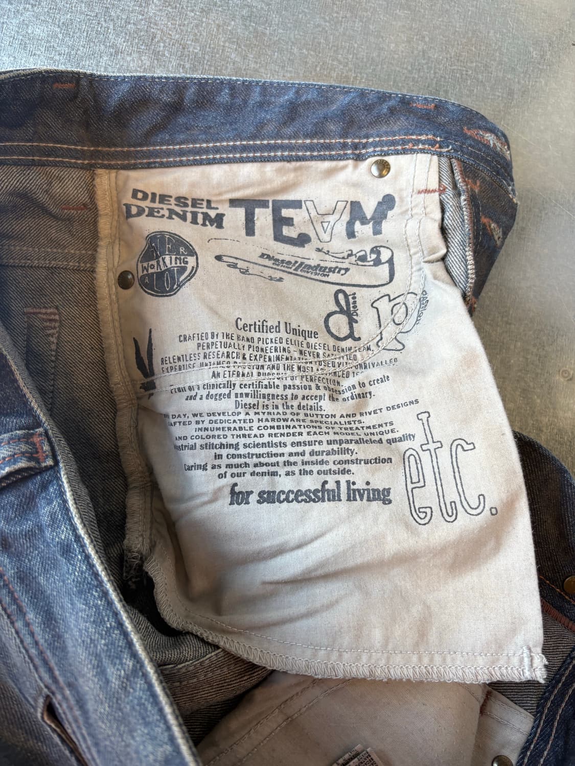 Diesel 이태리 생산 데님 상품이미지6