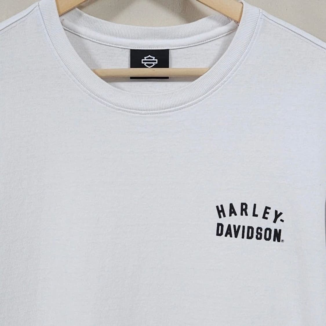 105 HARLEY DAVIDSON 할리데이비슨 로고 반팔티 화이트 상품이미지2