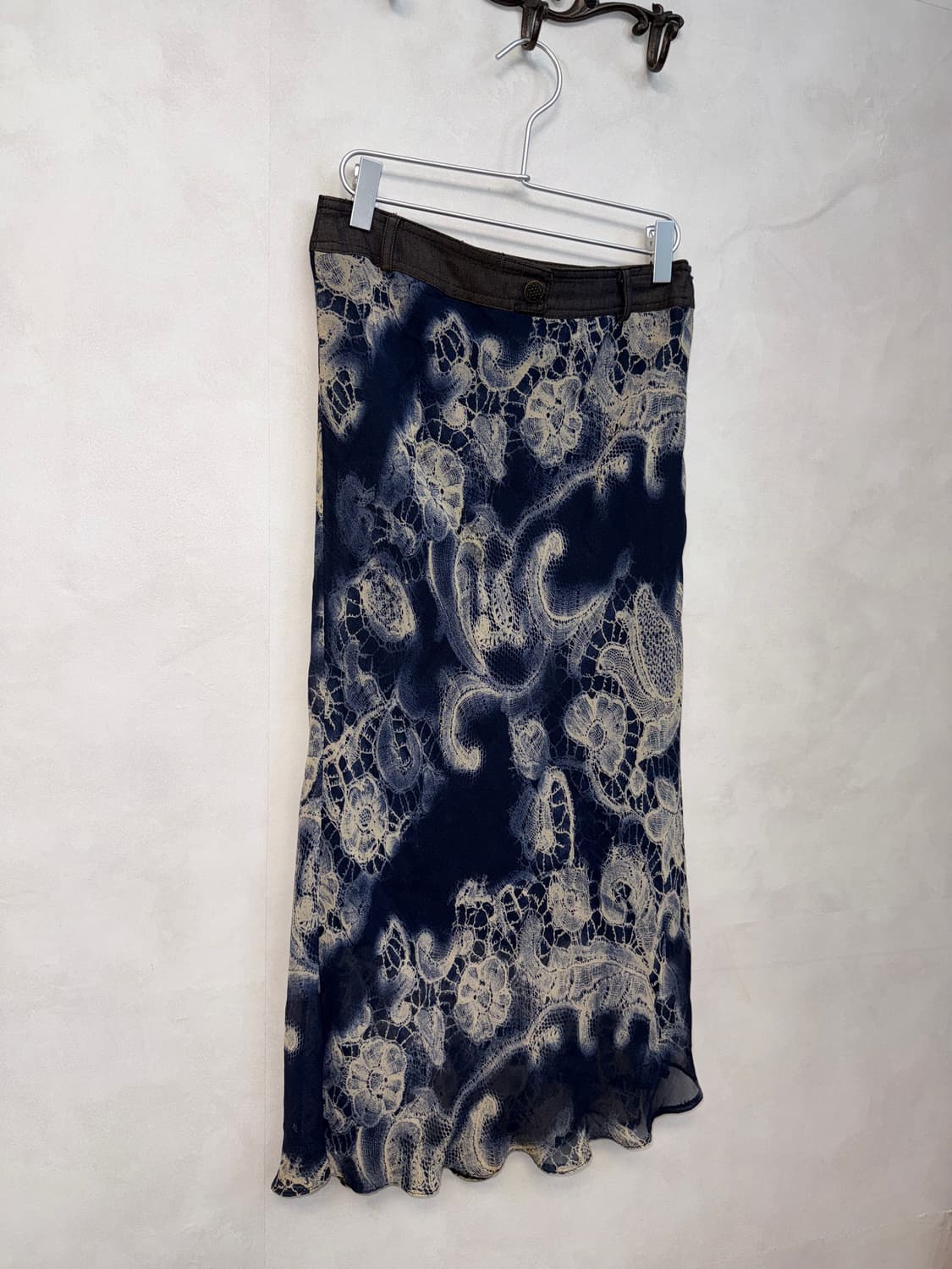Dark navy oriental tie dye floral mermai 상품이미지2