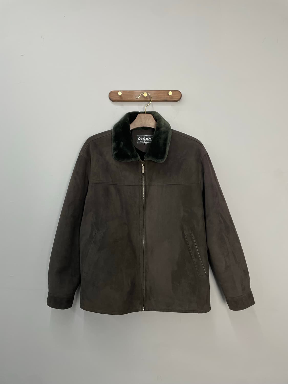 빈티지 브라운 퍼 카라 무스탕 자켓 H1609 상품이미지2