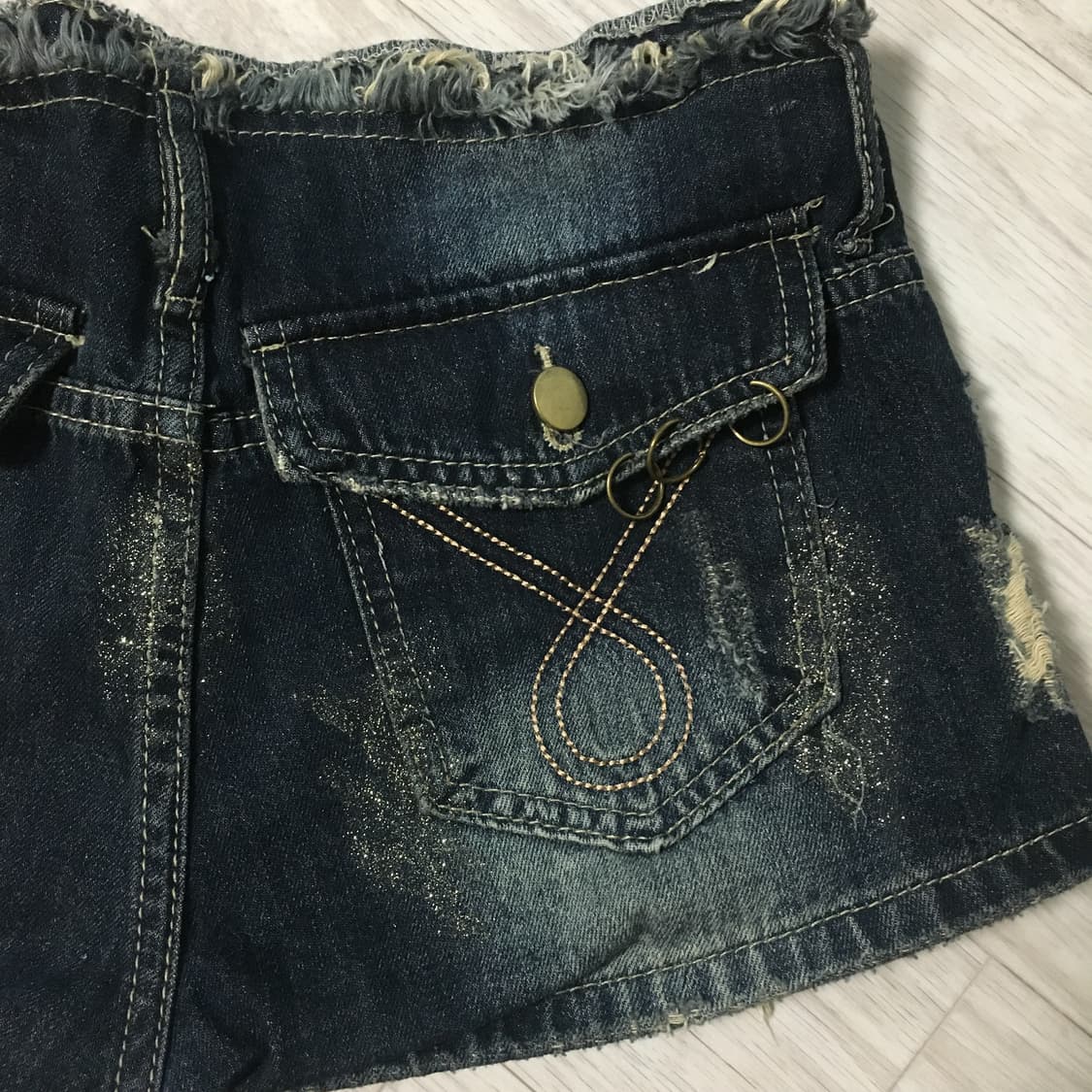 y2k 펑크갸루핀터깔 반바지 상품이미지6