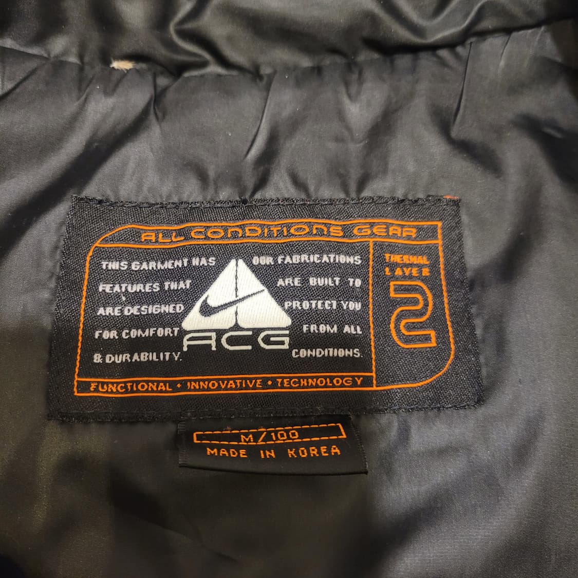 나이키 ACG 90s 다운 베스트 M 상품이미지5