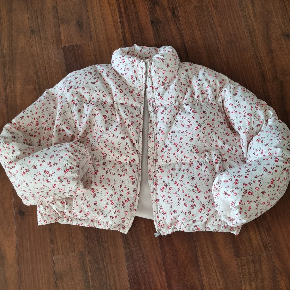 LAP 랩 꽃무늬 크롭 숏패딩 푸퍼자켓 상품이미지5