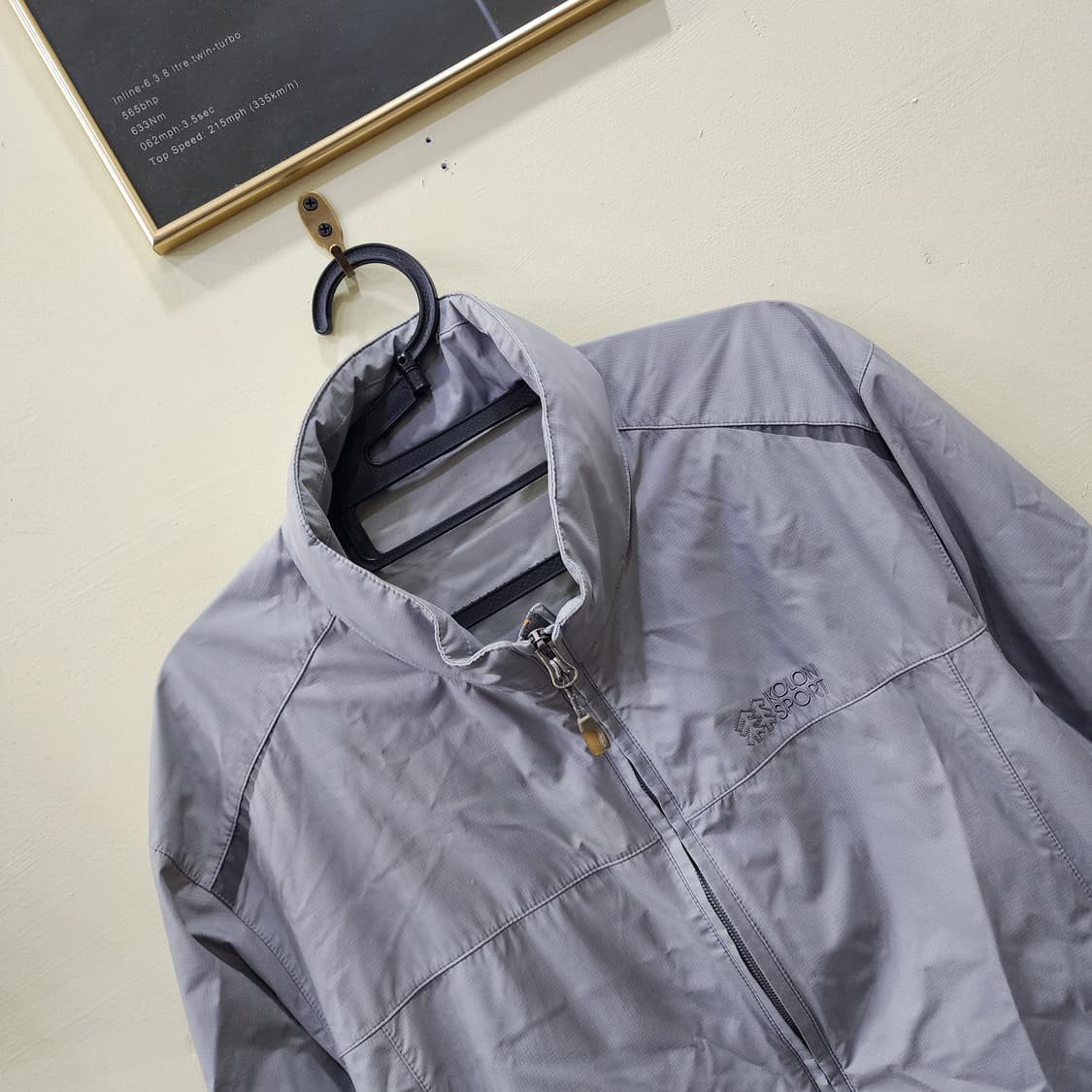 [100] KOLON SPORT 기능성 집업 점퍼 (라이트 그레이) 상품이미지2