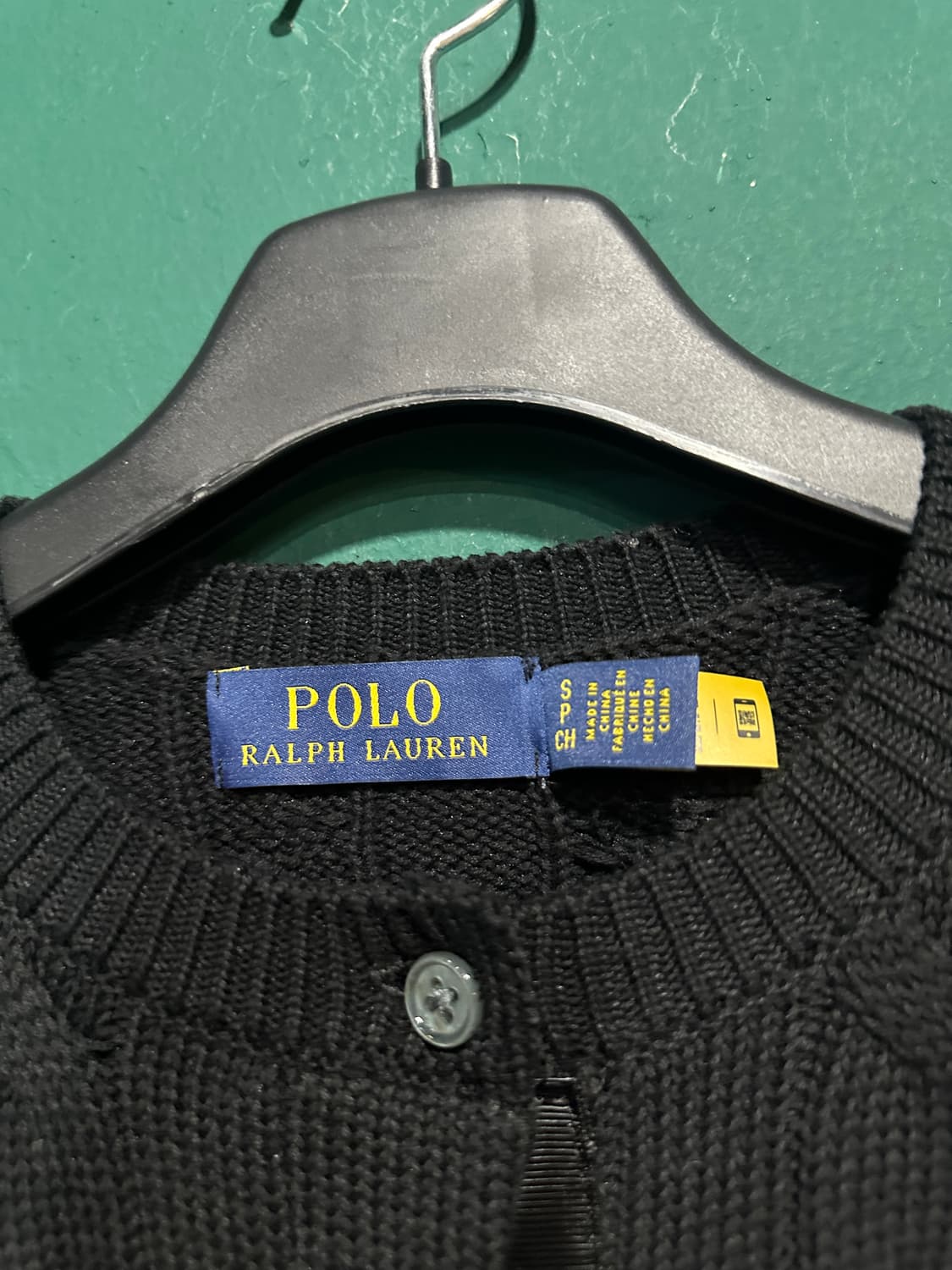 폴로 꽈베기가디건 블랙S 상품이미지4