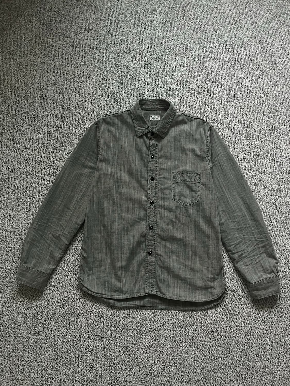 타임원클로딩 엣라코 그레이 워크 셔츠 15 1/2 상품이미지1