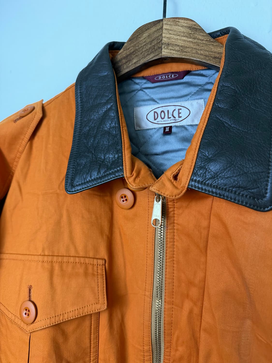 90s DOLCE 코튼/나일론 블루종 상품이미지3