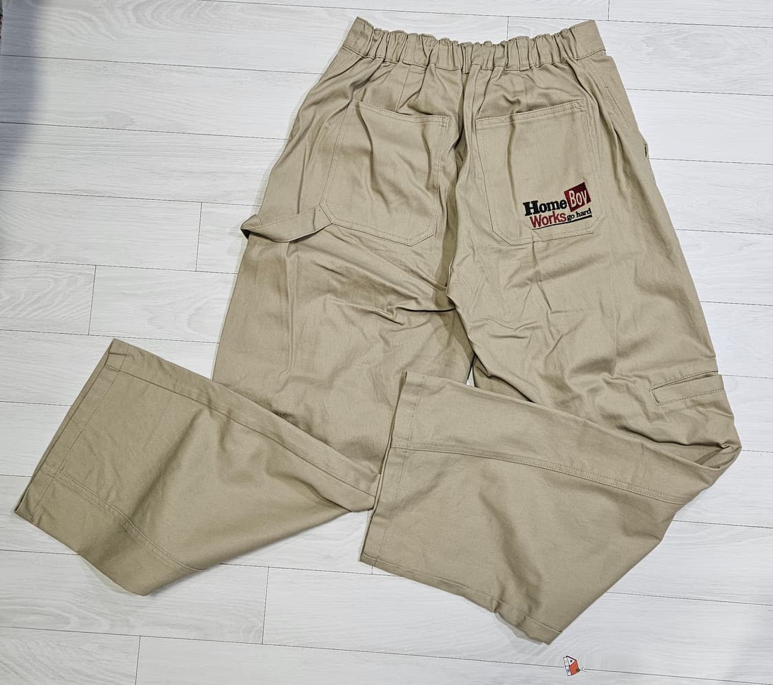 어반디타입 홈보이 벌룬 워크 팬츠_베이지 상품이미지5