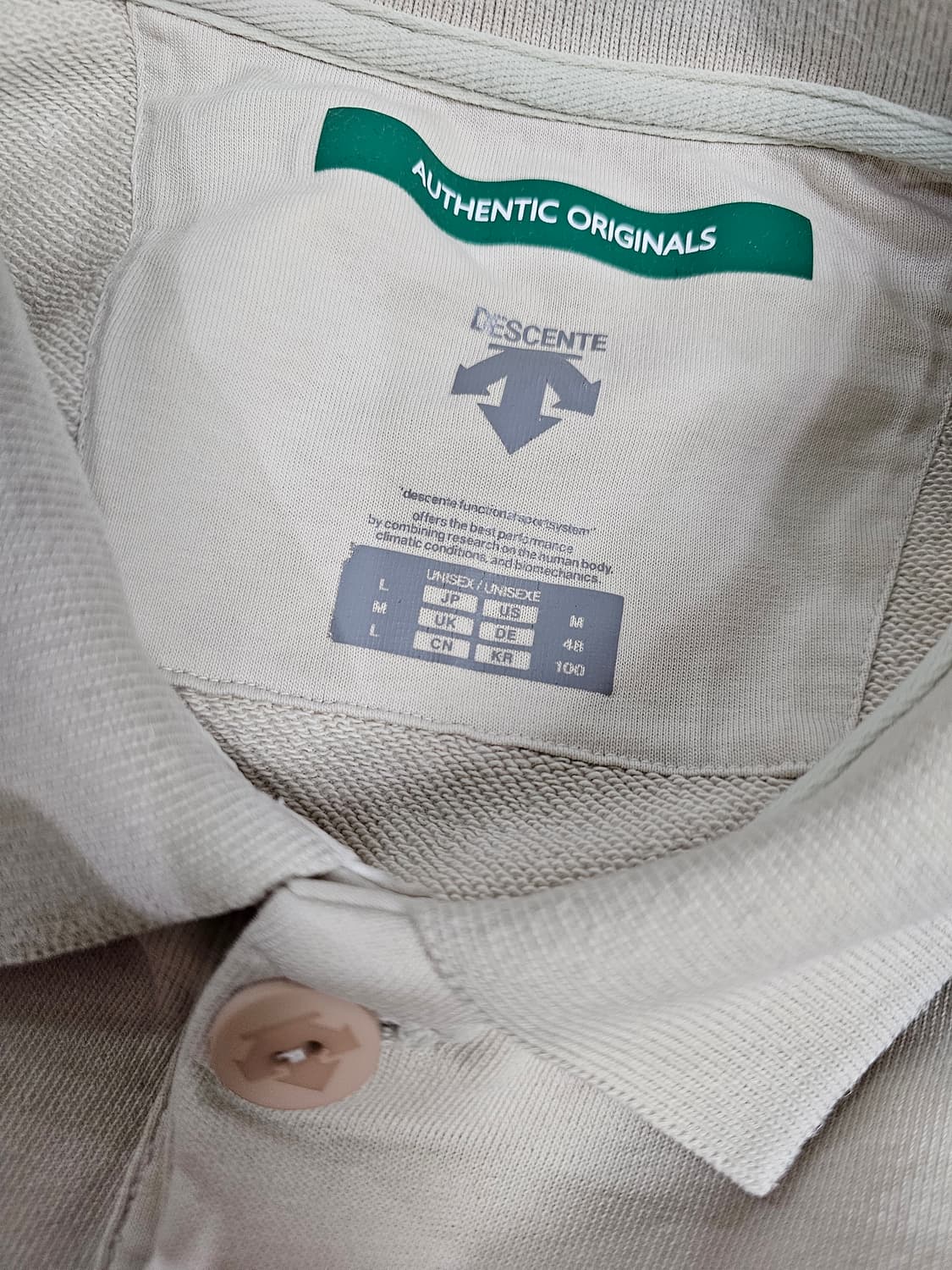 [100] 데상트 코튼 긴팔 폴로 티셔츠 상품이미지4