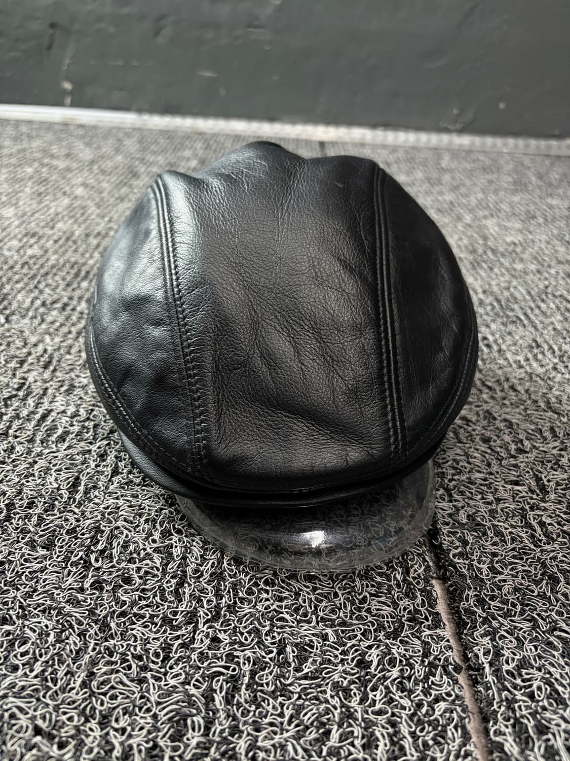 아카이브 빈티지 카우하이드 레더 헌팅캡 1640 상품이미지2